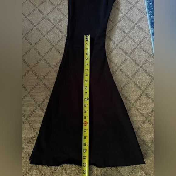 Tricot by C'est toi black denim kick flare high waisted pants 26 - Picture 5 of 14